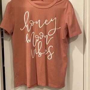 Honey Moon Vibes Graphic Tee - Dusty Rose